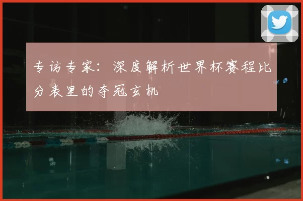 专访专家：深度解析世界杯赛程比分表里的夺冠玄机